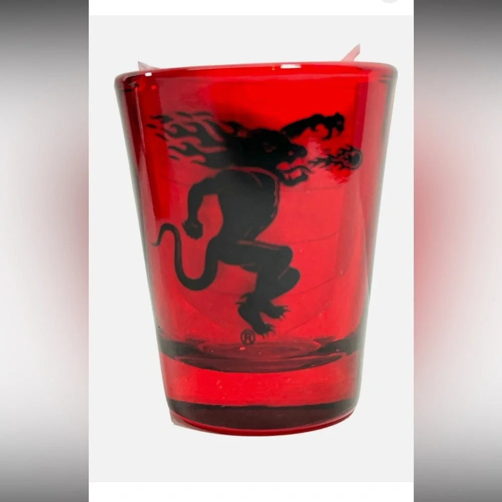 Fireball Cinnamon Red Shot Glass Letter “B” Limited Edition